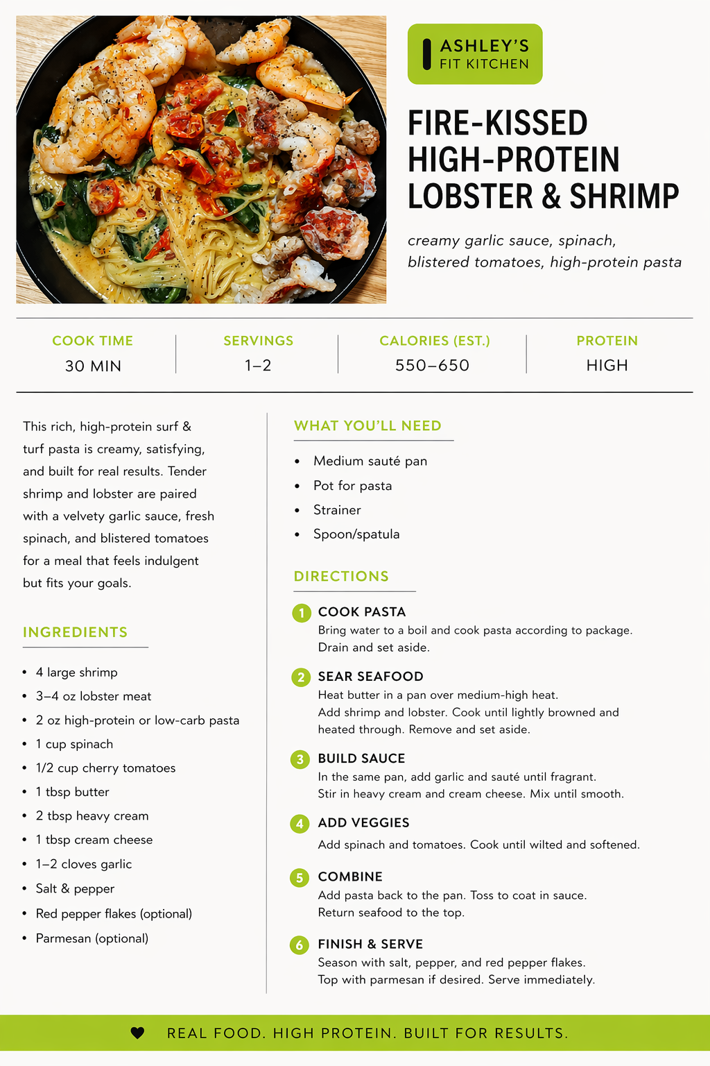 Fire-Kissed High-Protein Lobster and Shrimp Recipe